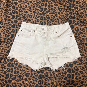 Levi's 501 High waisted Shorts Cream